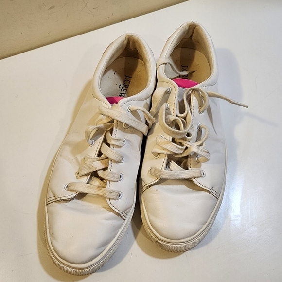 J. CREW Women's White Road Trip Sneakers size 10 - Picture 2 of 14